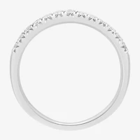 (I/Si2) Womens 1/4 CT. T.W. Lab Grown White Diamond Platinum Wedding Band