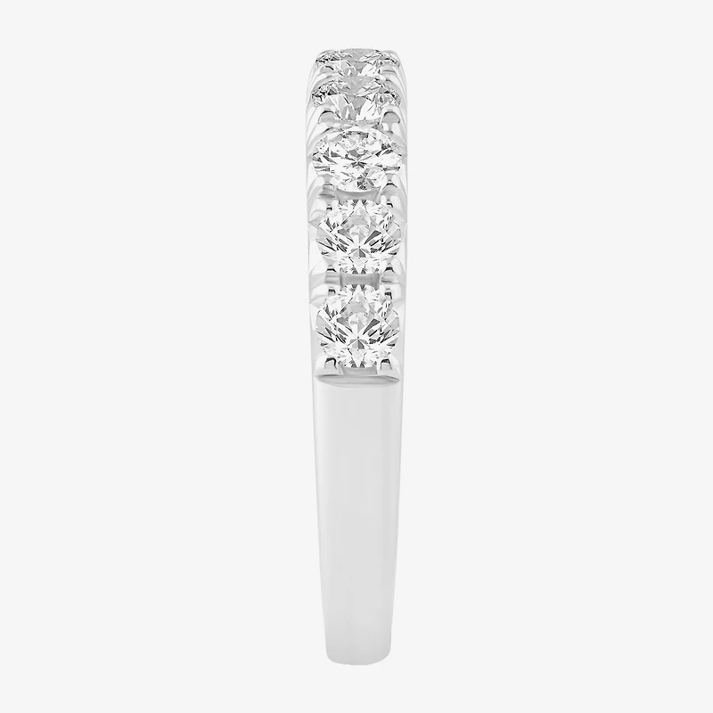 (I/Si2) Womens 2MM 1 CT. T.W. Lab Grown White Diamond Platinum Wedding Band