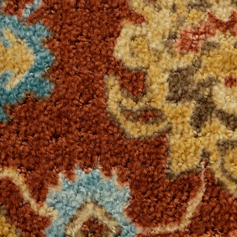 Maples Persian Red Floral Indoor Rectangular Runner
