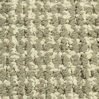 Maples Banded Grid Gray Indoor Rectangular Accent Rug