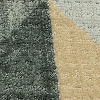 Maples Blue Geo Indoor Rectangular Accent Rug