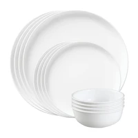 Corelle Modern Round 12-pc. Glass Dinnerware Set