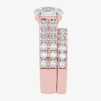 Signature By Modern Bride (H-I / Si1-Si2) Womens 5 CT. T.W. Lab Grown White Diamond 14K Gold Round Bridal Set
