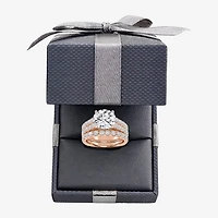 Signature By Modern Bride (H-I / Si1-Si2) Womens 5 CT. T.W. Lab Grown White Diamond 14K Gold Round Bridal Set