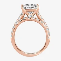 (H-I / SI1-SI2) Signature By Modern Bride Womens 5 CT. T.W. Lab Grown White Diamond 14K Gold Princess Bridal Set