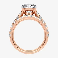 (H-I / SI1-SI2) Signature By Modern Bride Womens 5 CT. T.W. Lab Grown White Diamond 14K Gold Oval Bridal Set