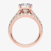 (H-I / SI1-SI2) Signature By Modern Bride Womens 5 CT. T.W. Lab Grown White Diamond 14K Gold Emerald Bridal Set