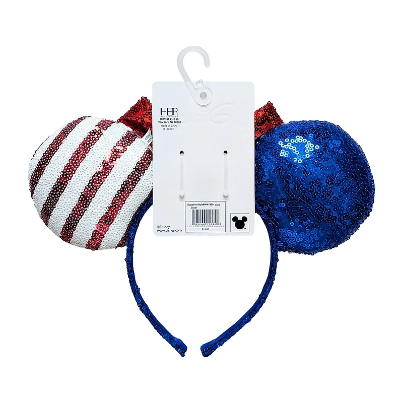 Disney Collection Girls Americana Minnie Mouse Ears Headband