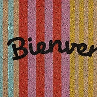 Outdoor Oasis Coir Striped Doormat