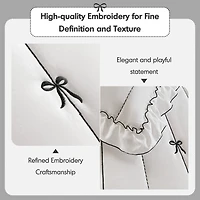 Intelligent Design Florence Embroidered Ruffle Easy Care Quilt Set