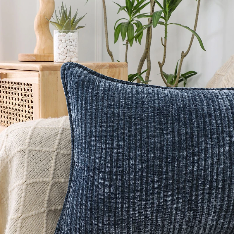Regal Home Lila Ribbed Down Alt 14x20 Rectangular Throw Pillow