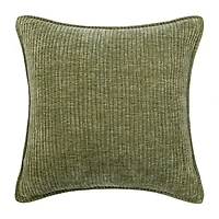 Regal Home Lila Ribbed Down Alt 20x20 Square Throw Pillow