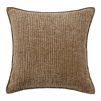 Regal Home Lila Ribbed Down Alt 20x20 Square Throw Pillow