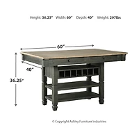 Signature Design by Ashley® Hilton Counter Height Dining Room Table