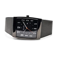 Bering Solar Mens Gray Stainless Steel Bracelet Watch 16433-377