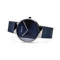 Bering Mens Blue Mesh Bracelet Watch-14539-307