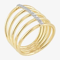 Made Italy Womens 14K Gold Band