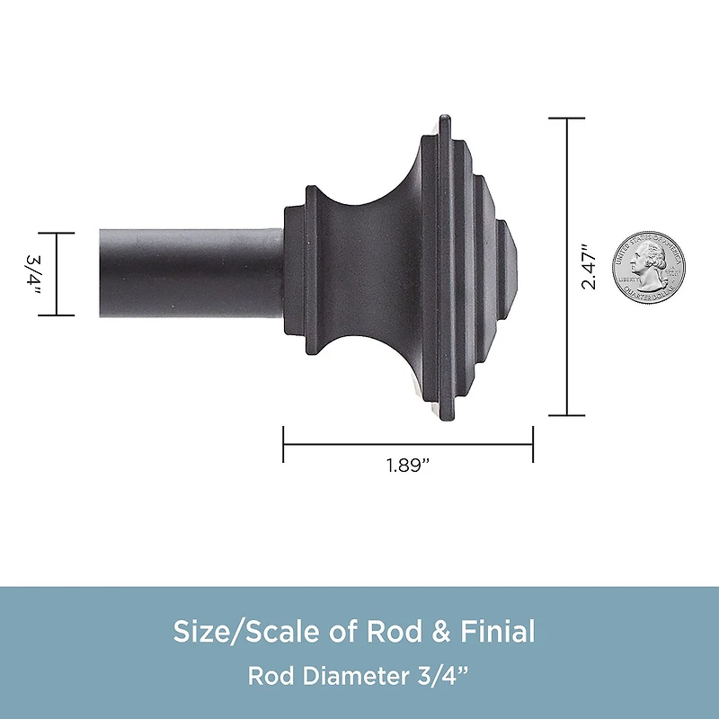 Kenney Mission Square Bay Window Rod