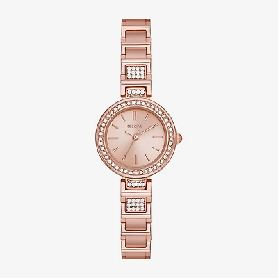 Geneva Womens Crystal Accent Rose Goldtone Bracelet Watch Fmdjm249