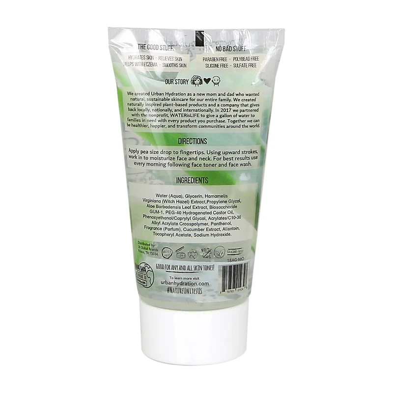Urban Hydration Aloe Vera Leaf Daily Gel Moisturizer