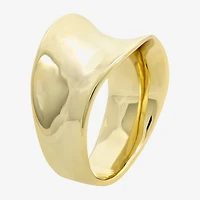 Sparkle Allure Womens 6MM 14K Gold Over Brass Band