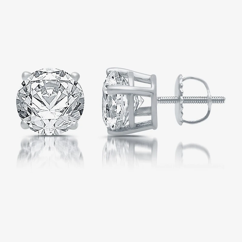 Ever Star (G / VS2) 2 CT. T.W. Lab Grown White Diamond 14K Gold 6.3mm Round Stud Earrings