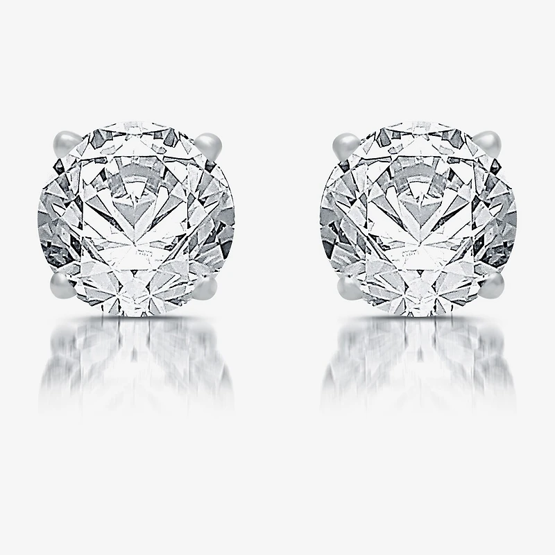 Ever Star (G / VS2) 2 CT. T.W. Lab Grown White Diamond 14K Gold 6.3mm Round Stud Earrings