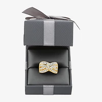Womens 1 CT. T.W. Lab Grown White Diamond 14K Gold Over Silver Sterling Band