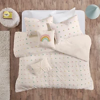 Intelligent Design Ensley Jacquard 100% Cotton Comforter Set with Decorative Pillows