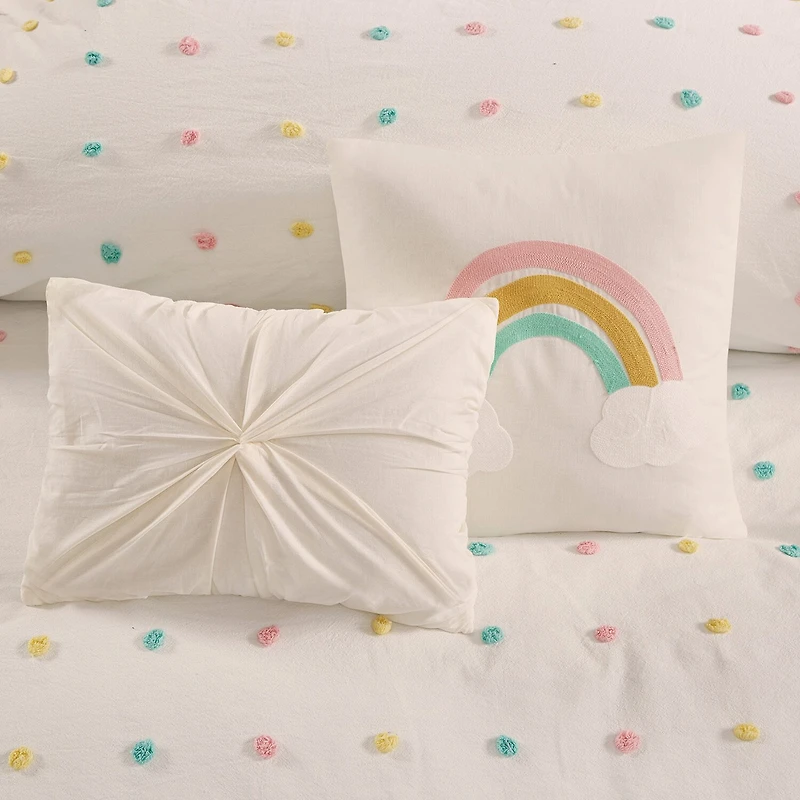 Intelligent Design Ensley Jacquard 100% Cotton Comforter Set with Decorative Pillows