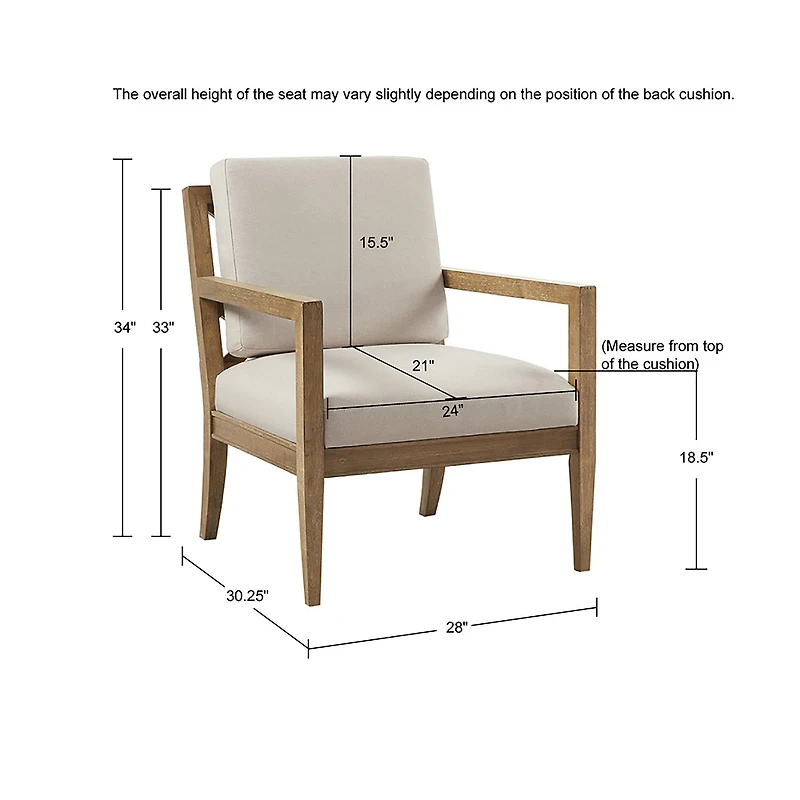 Madison Park Bianca Upholstered Armchair
