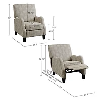 Madison Park Lerna Track-Arm Recliner