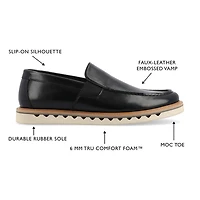 Vance Co Dallas Mens Moc Closed Toe Loafers
