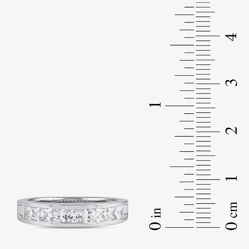 (F / Si2) Womens 1 CT. T.W. Lab Grown White Diamond 10K Gold Anniversary Band