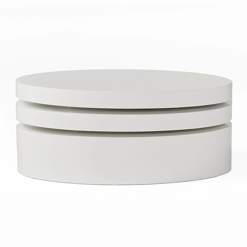Oval Rotatable Coffee Table