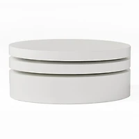 Oval Rotatable Coffee Table