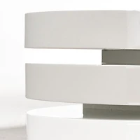 Oval Rotatable Coffee Table