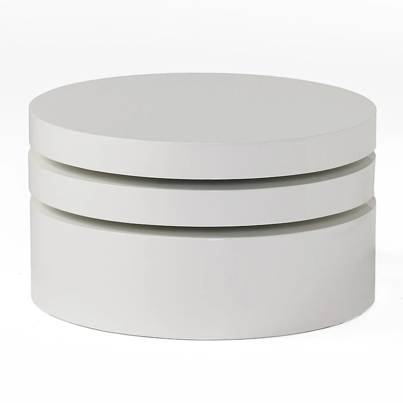 Oval Rotatable Coffee Table