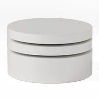Oval Rotatable Coffee Table
