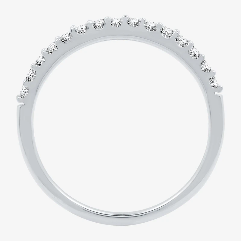 1/4 CT. T.W. Lab Grown White Diamond 10K Gold Wedding Band