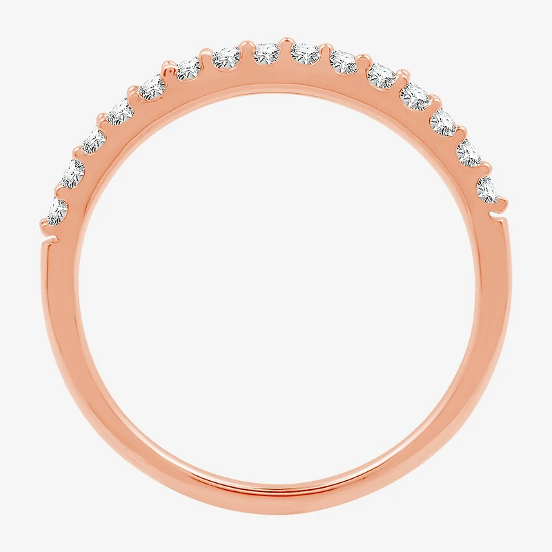 1/4 CT. T.W. Lab Grown White Diamond 10K Gold Wedding Band