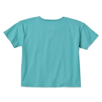 Okie Dokie Active Girls Round Neck Short Sleeve T-Shirt