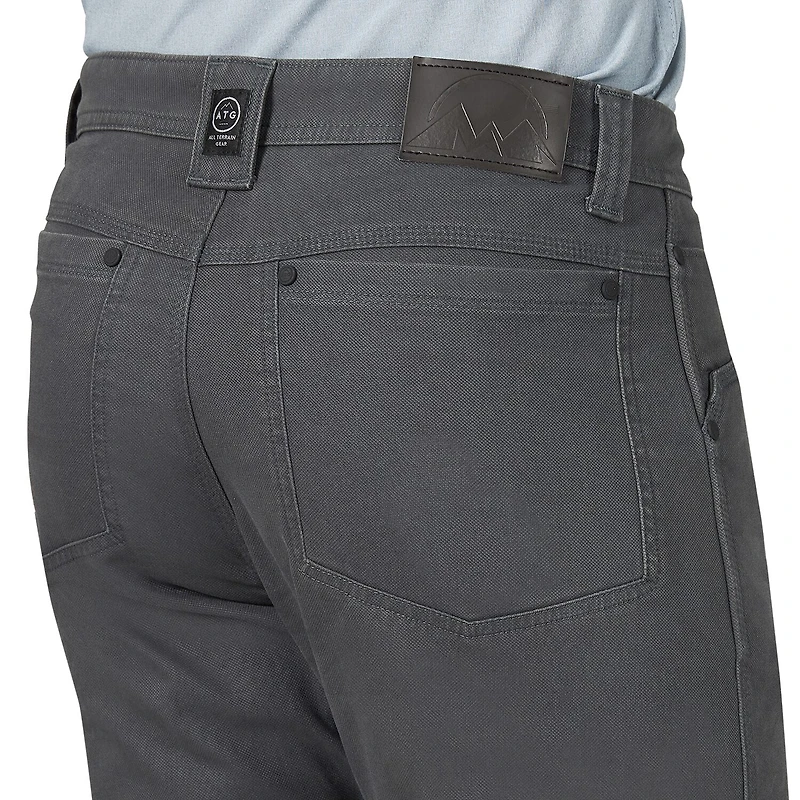 Wrangler All Terrain Gear Reinforced Utility Mens Comfort Waistband Regular Fit Flat Front Pant