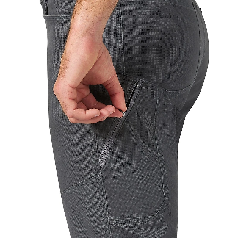 Wrangler All Terrain Gear Reinforced Utility Mens Comfort Waistband Regular Fit Flat Front Pant