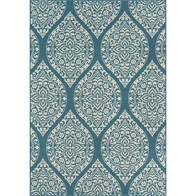 Momeni Baja 17 Damask Indoor Outdoor Rectangular Accent Rug