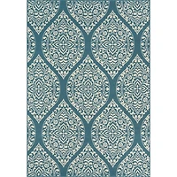 Momeni Baja 17 Damask Indoor Outdoor Rectangular Accent Rug