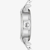 Ladies Sets Womens Crystal Accent Silver Tone 5-pc. Watch Boxed Set Fmdjset336
