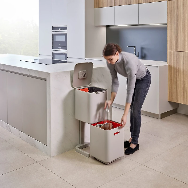 Joseph Joseph Totem Compact 40-Litre Waste And Recycling Bins Trash Can