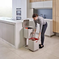 Joseph Joseph  Totem Compact 40-Litre Waste And Recycling Bins Trash Can