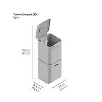 Joseph Joseph  Totem Compact 40-Litre Waste And Recycling Bins Trash Can